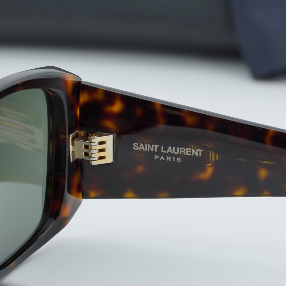 Saint Laurent SL832 002 Square Sunglasses - Havana\Grey - Picture 8 of 10